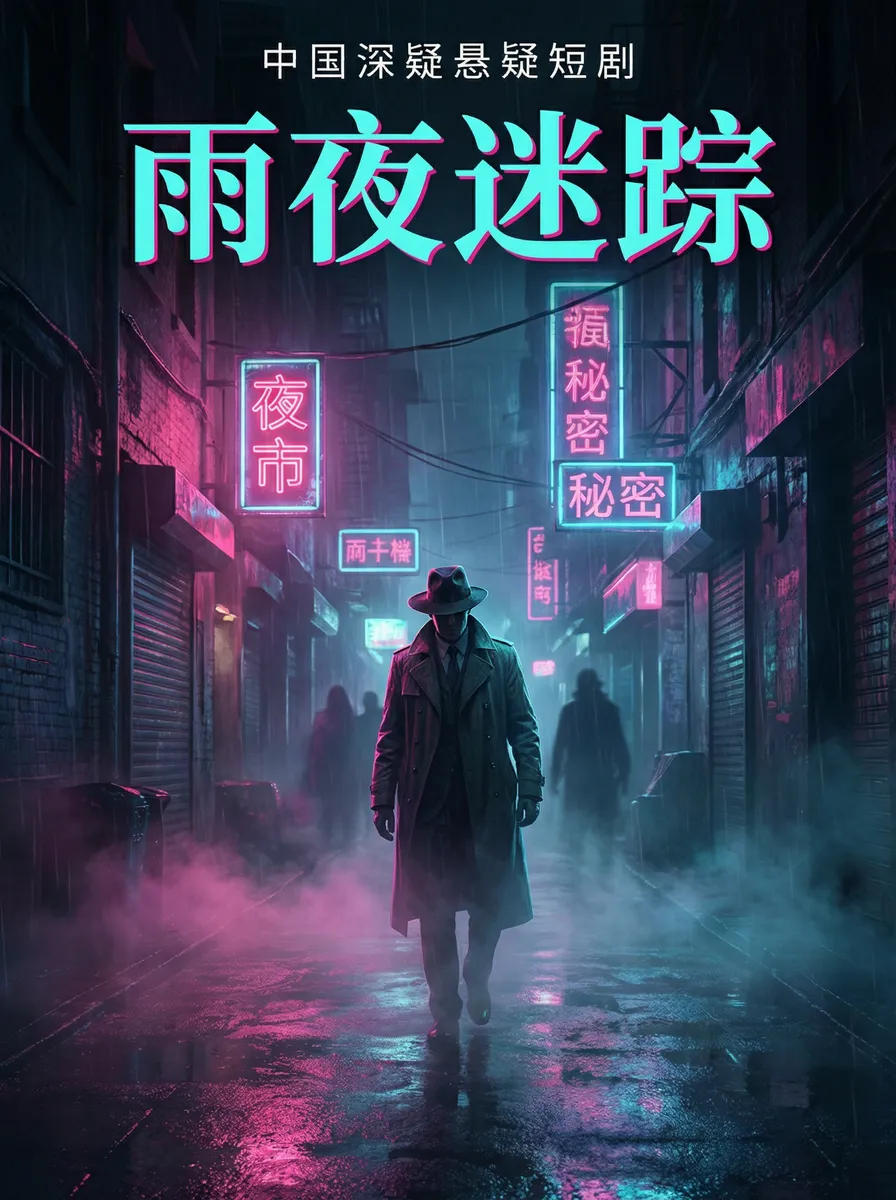代考 悬疑追踪短剧 - 雨夜迷踪海报